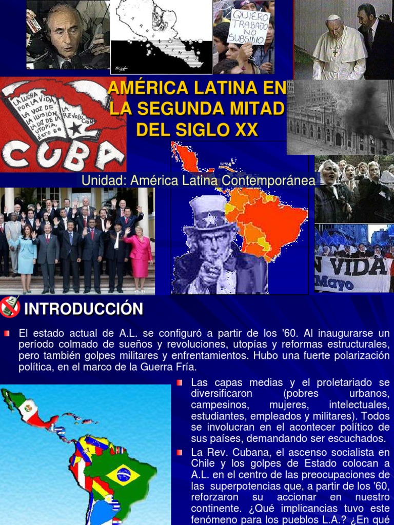 América Latina en La Segunda Mitad Del Siglo XX | PDF | Guerra de  guerrillas | Cuba