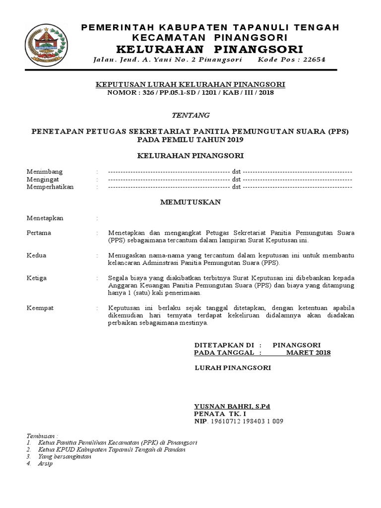 SK PPS 2018 Pinangsori | PDF