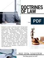 Zamora - Doctrines of Law
