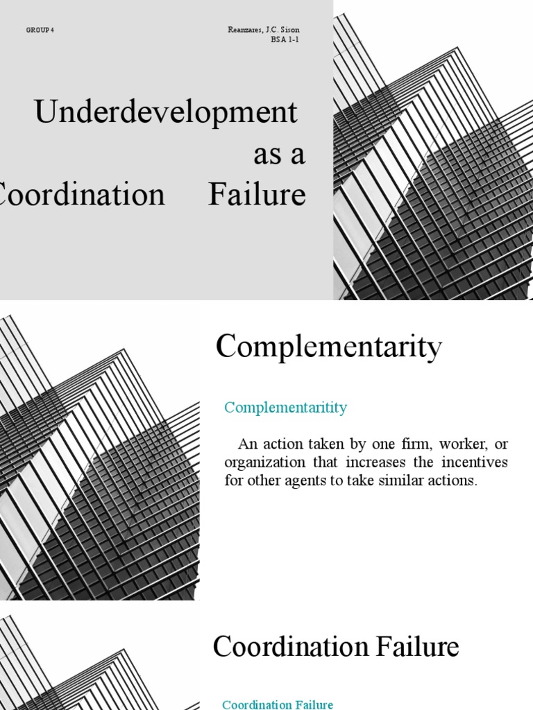 Underdevelopment as Coordination Failure | PDF | Economic Equilibrium ...