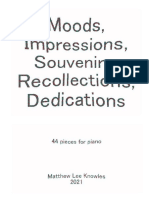 Moods, Impressions, Souvenirs, Recollections, Dedications