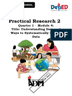 Practical Research 2: Quarter 1 Module 4: Title: Understanding Data and Ways To Systematically Collect Data