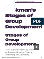 Tuckman's Stages of Group Development - West Chester University