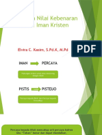 Dasar Dan Nilai Kebenaran Dalam Iman Kristen (Pert. 2)