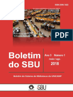 Boletim Do Sistema de Bibliotecas Da UNICAMP