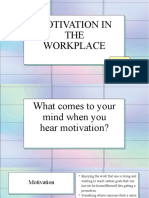 (Module 5) Motivation in The Workplace