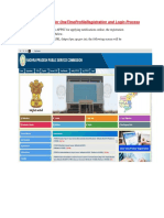 One Time Profile Registration and Log in Process User Manual