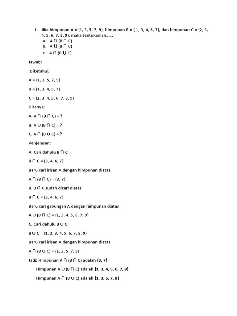 Tugas Tutorial 1 Matematika Ekonomi Pdf Pdf Metode Bahan Ajar