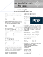 Repaso intensivo de álgebra con 10 problemas resueltos