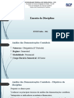 Apresentação Da Disciplina e Contexto Da Análise