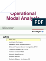 Operational Modal Analysis 2012 (OMA Notes)