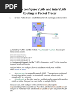 How To Configure VLAN and interVLAN Routing in Packet Tracer