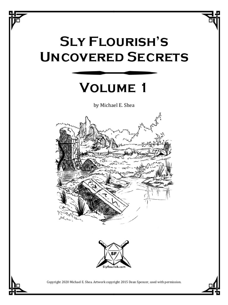 Uncovered Secrets Volume 1, PDF, Role Playing Games