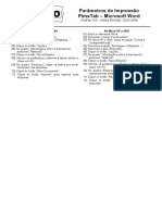 CodFax 010 - Parâmetros de Impressão PimaTab - Microsoft Word