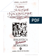 Gabriel Alomar Sobre Liberalisme i Nacio