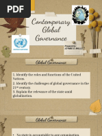 Contemporary Global Governance