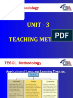 TESOL Methodology: Unit - 3 Teaching Methods