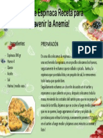 Tortilla de Espinaca - Receta para Prevenir La Anemia