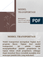 MODEL TRANSPORTASI
