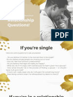Relationship Questions!