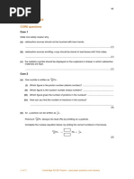 Atomic Physics CIE iGCSE 0625 PPQ