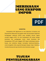 Pemeriksaan Barang Ekspor Impor