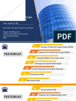 Konsep, Prinsip Dasar Dan Fungsi-Fungsi MSDM