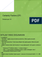 PERTEMUAN VII - Certainty - Factors - CF - KEPASTIAN