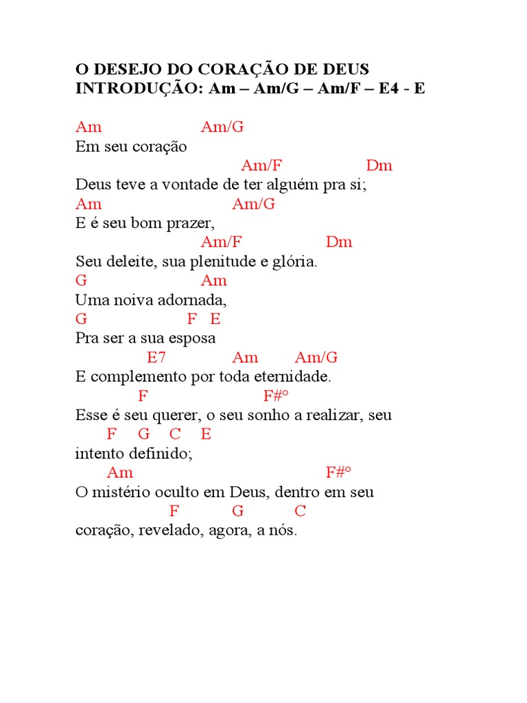 Desejo do Coração de Deus | PDF
