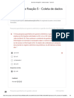 Exercício de fixação 5 - Coleta de dados - Turma G1