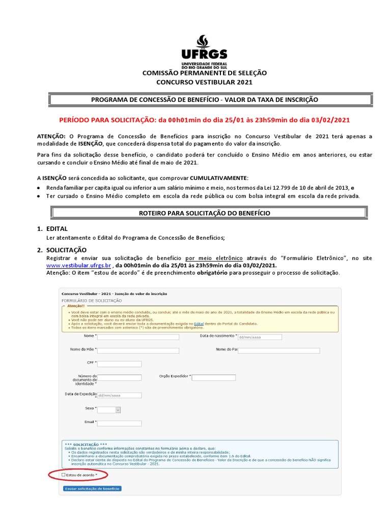 Está terminando o prazo para solicitação de isenção da taxa de inscrição do  Processo Seletivo para os cursos técnicos e de graduação do IFTM