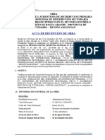 Recepción Obra Ampliación Sistema Eléctrico Bagua Grande