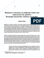 Walz, Heike. Mujeres y varones en diálogo sobre teología