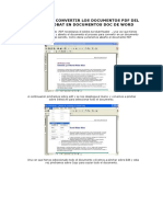 Manual para Convertir Los Documentos PDF Del Adobe Acrobat en Documentos Doc de Word y Manual de Pawer Point
