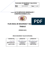 Plan Anual de Seguridad y Salud en El Trabajo