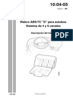 Wabco ABS-TC °D° para Bus Sist. de 4 y 6 Canales (Desc. de Trab.)