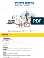 Physics KSSM: Dictionary & Formula