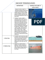 Different Anchor Terminologies: Terminolog Y Sample Picture If Applicable