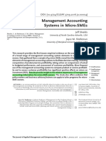 Management Accounting System in Micro-Smes
