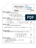 Devoir 1 Modele 2 Mathematiques 2ac Semestre 1