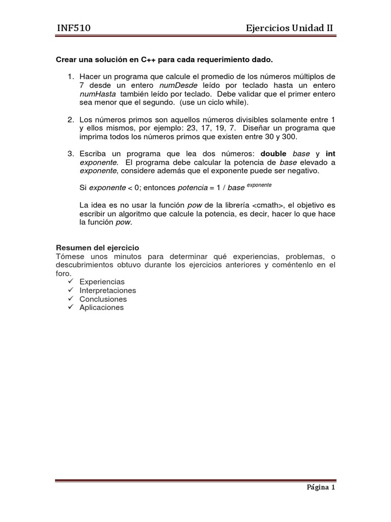 Cálculo de Potencias en C++ | PDF | Informática