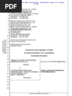 Stipulation of Dismissal in Argent Classic Convertible Arbitrage Fund v. Countrywide