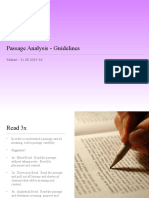 Guidelines Analyze Passages
