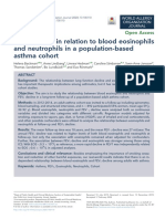 FEV1decline in Relation To Blood Eosinophilsand Neutrophils in A