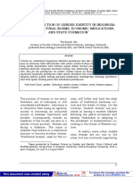 The Construction of Gender Identity in Indonesia: Between Cultural Norms, Economic Implications, and State Formation