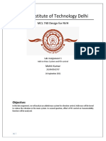 Indian Institute of Technology Delhi: MCL 740 Design For NVH