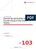 Danish Vocab Builder S1 #103 Fourth of July in The United States