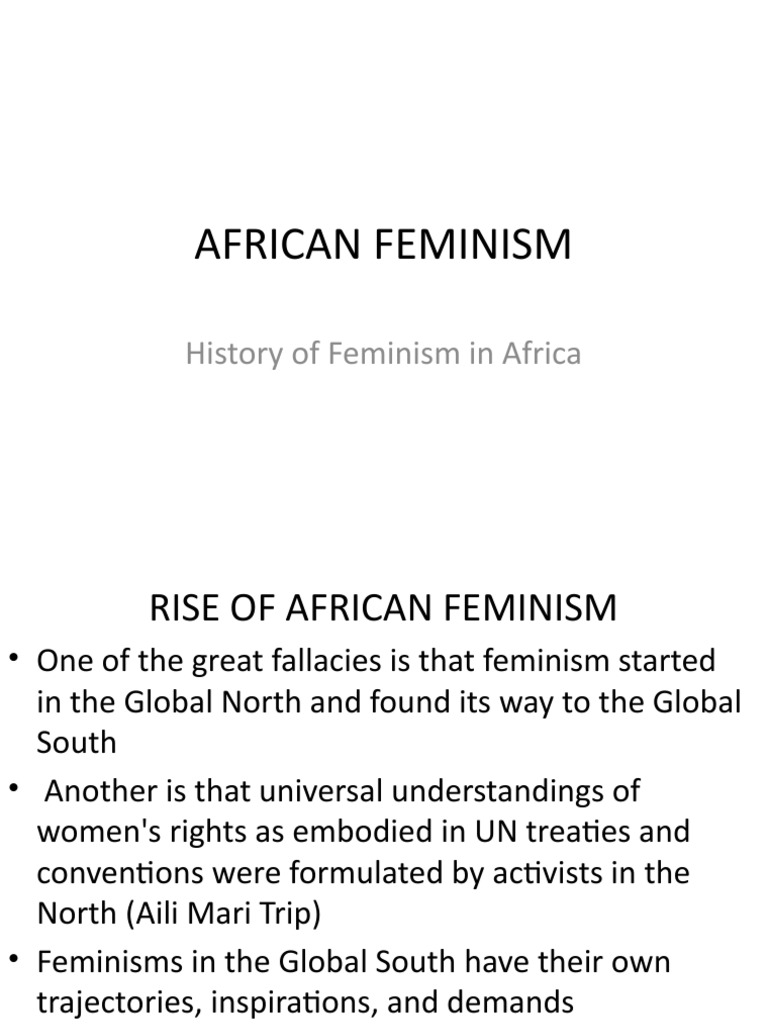 African Feminism: History of Feminism in Africa | PDF | Gender Studies ...