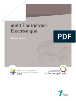 Transcriptions Audit Energetique Electronique