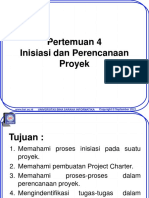 Pertemuan 4 Inisiasi Dan Perencanaan Proyek